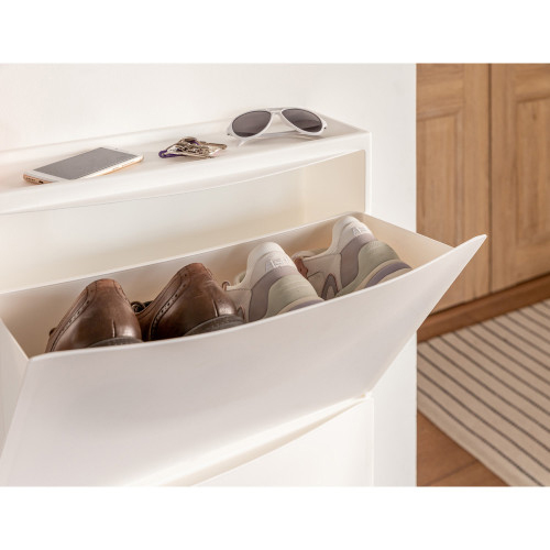 Обувница 512*185*380 мм (белый) (1/2) "бытпласт"