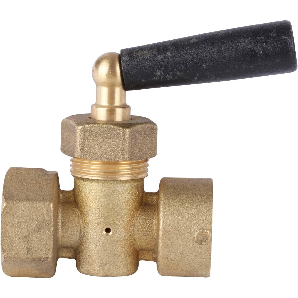 Кран ВВ трехходовой STOUT 1/2" для манометров