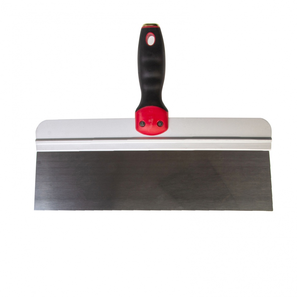 Шпатель фасадный из нержавеющей стали, 350 мм, двухкомпонентная ручка, широкое полотно Matrix (85539)