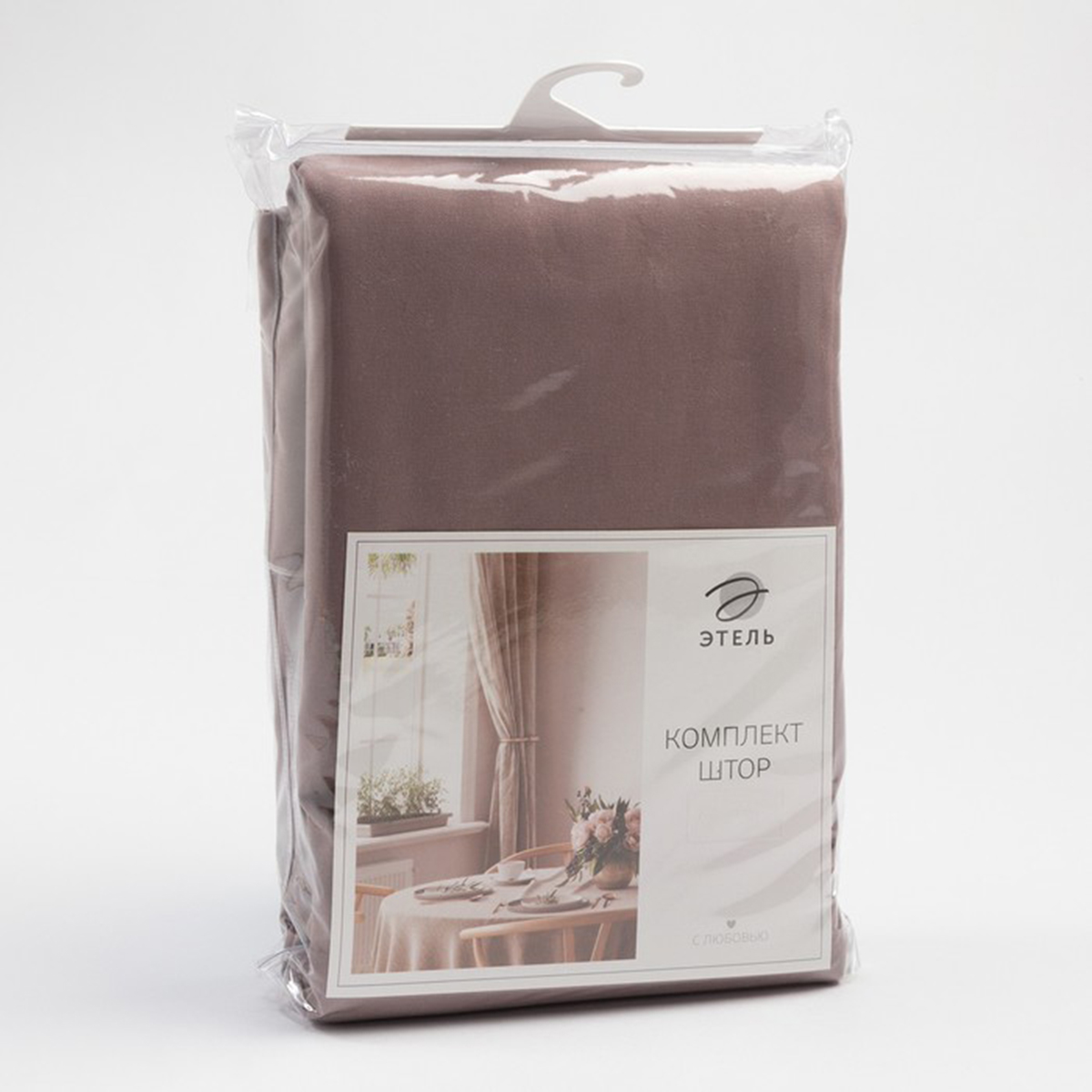 Шторы для кухни "kitchen" 150*180 см компл. 2 шт. с подхватами, сиреневые (1) "этель" 7865972