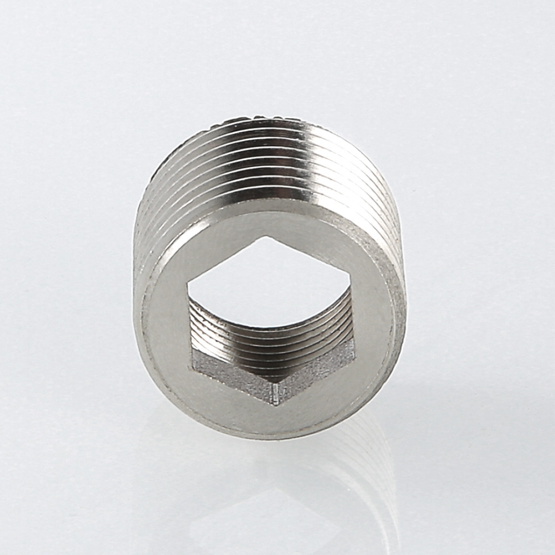 Футорка редукционная НВ 1/2" x 3/8" под шестигранник латунь-никель VALTEC (VTr.660.N.0403)