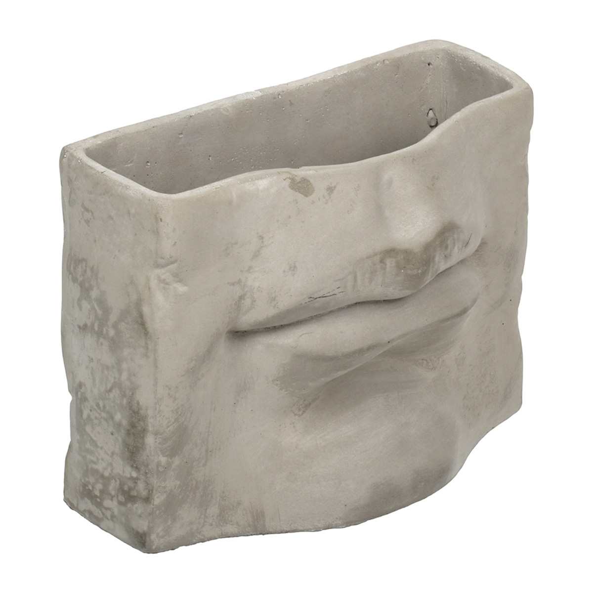 Кашпо-органайзер "губы давида" 20*16*8 см (цемент) (1/8) "blumenhaus " 67001