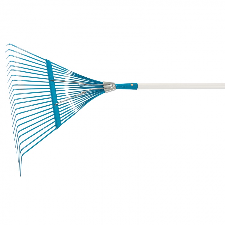 Грабли веерные стальные, 540 х 1450 мм, 24 плоских зуба, лакированный черенок, Luxe, Palisad (617905)