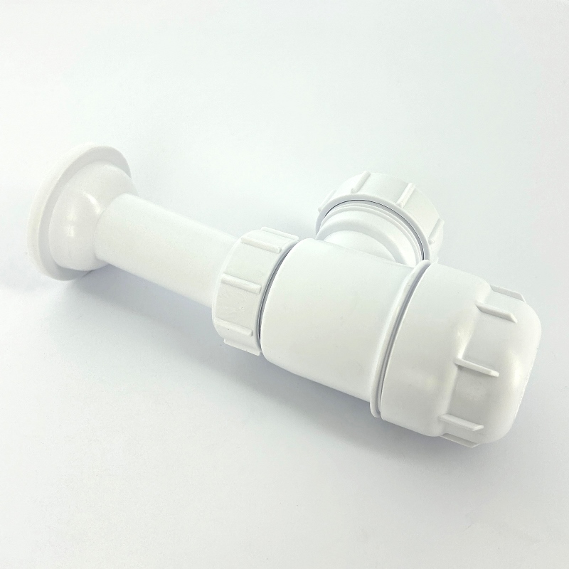 Сифон McALPINE бутылочный 1 1/2" x 40 мм с вып. 60 мм и пробкой, выход 40 мм компрес.