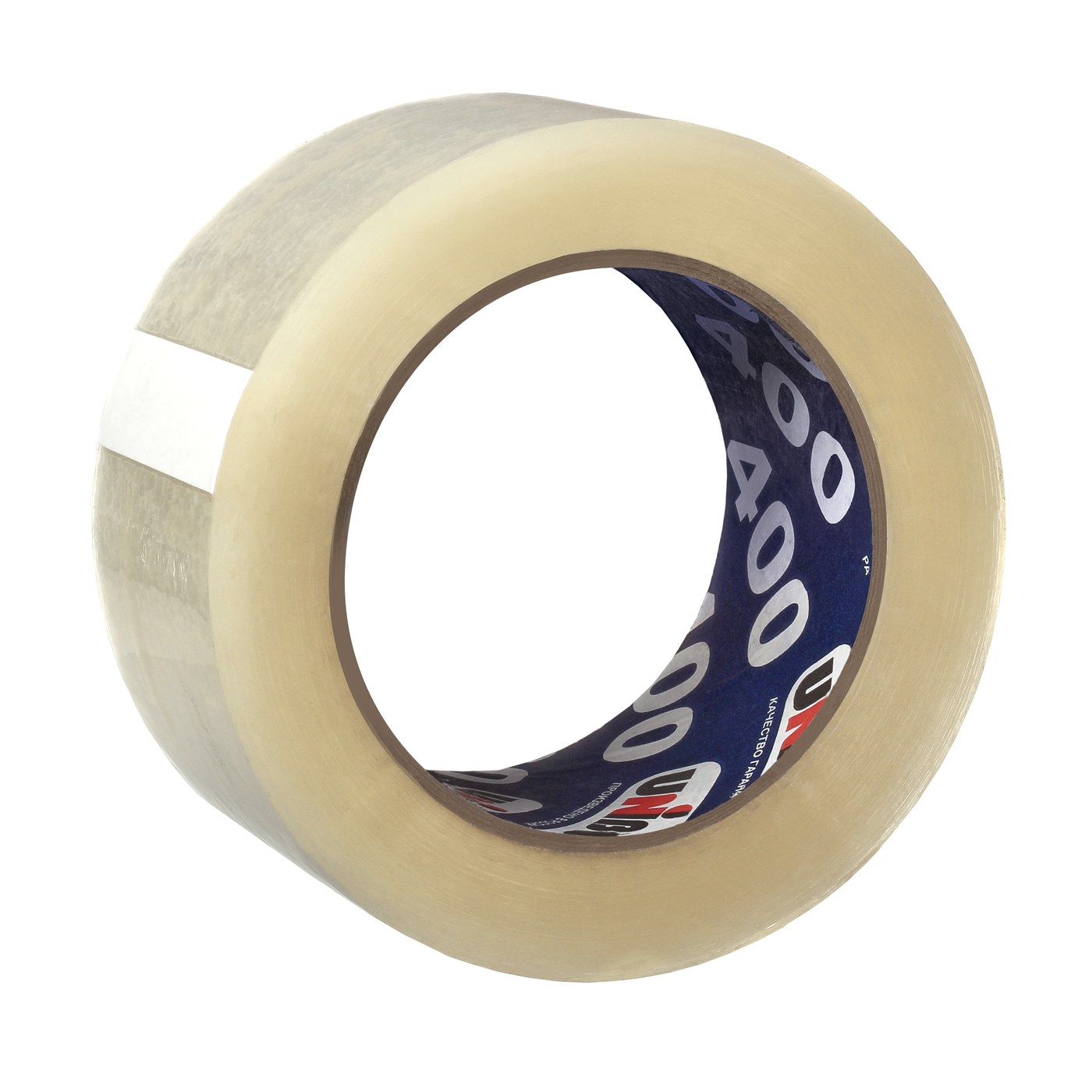 Скотч упаковочный прозрачный 48 мм х 198 м, 40 мкм (24) "unibob400"