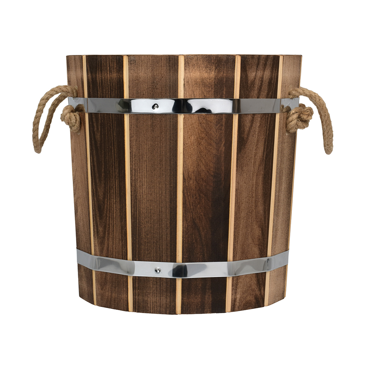 Запарник для бани и сауны 10 л с пластиковой вставкой, обожженная липа (1) "банные штучки" 33331