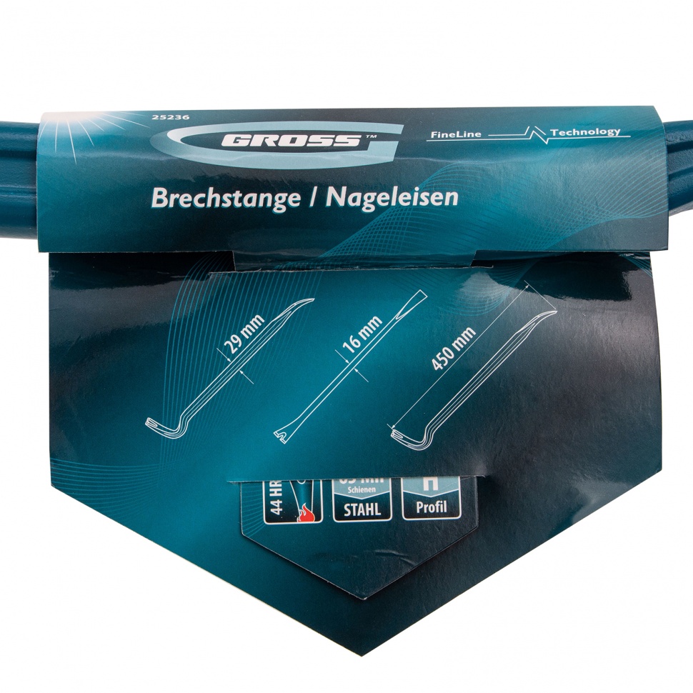 Лом-гвоздодер, двутавровый профиль, 450 х 29 х 16 мм Gross (25236)