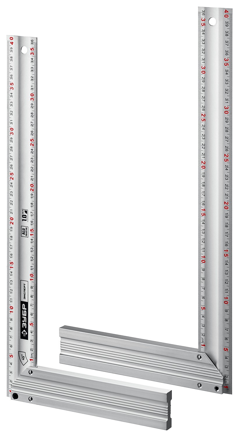 ЗУБР 400 мм, жесткий столярный угольник, Профессионал (34392-40)