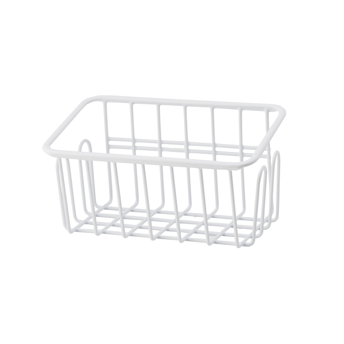 Полка-корзина "colors" 20 см металл/пласт. (белый) (1/40) "swensa" swr-19005-13