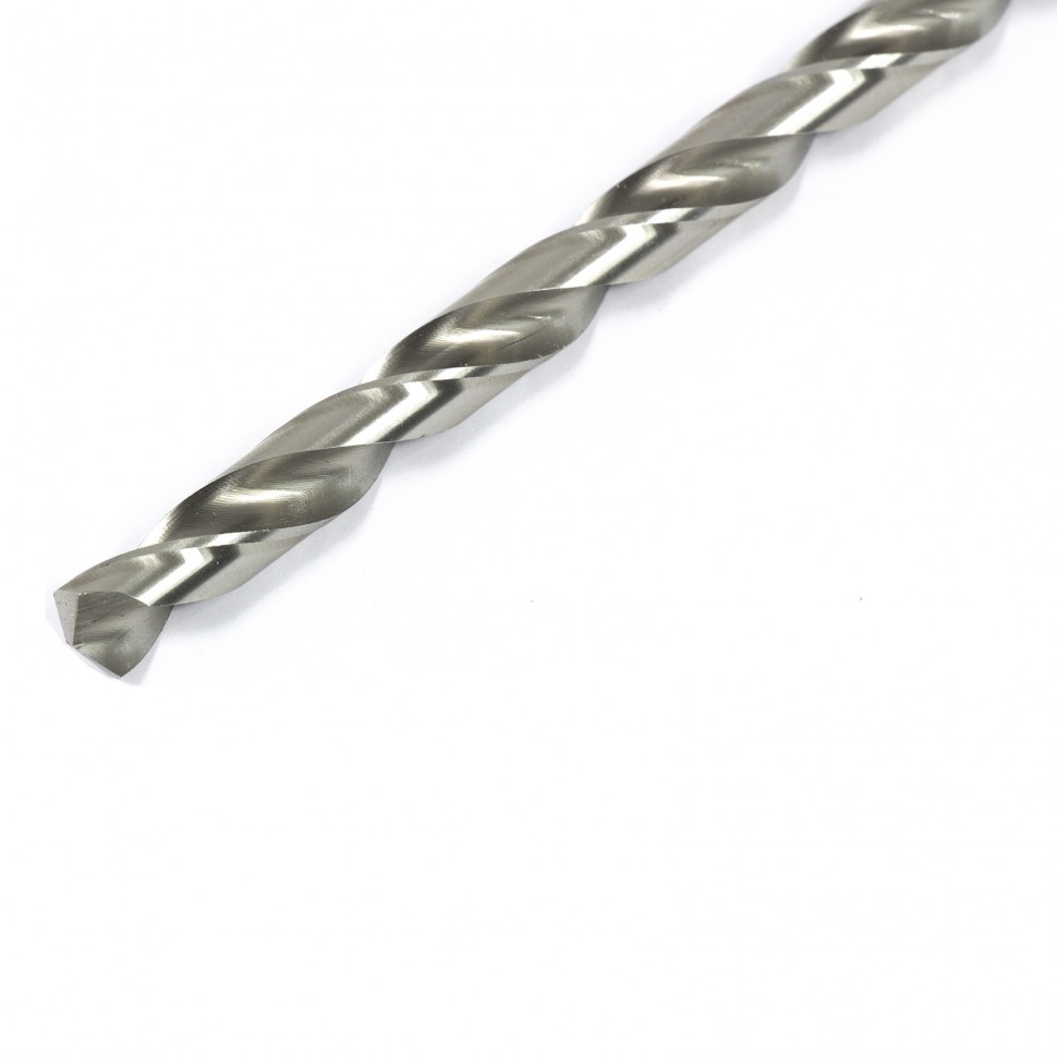Сверло спиральное по металлу, 8 х 165 мм, Р6М5, удлиненное Барс (718080)