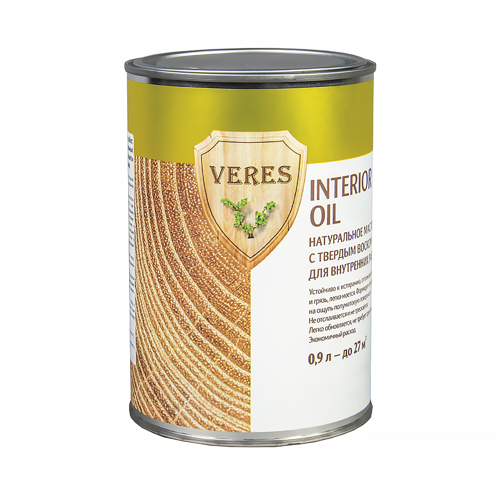 Верес масло для внутр. работ  "oil interior" №12 белый  0,9 л (1/6) "veres"
