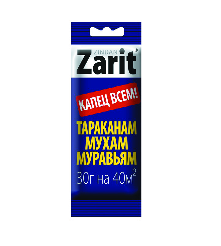 Средство от тараканов и муравьев "зиндан" гель 30 г (25)  "zarit"
