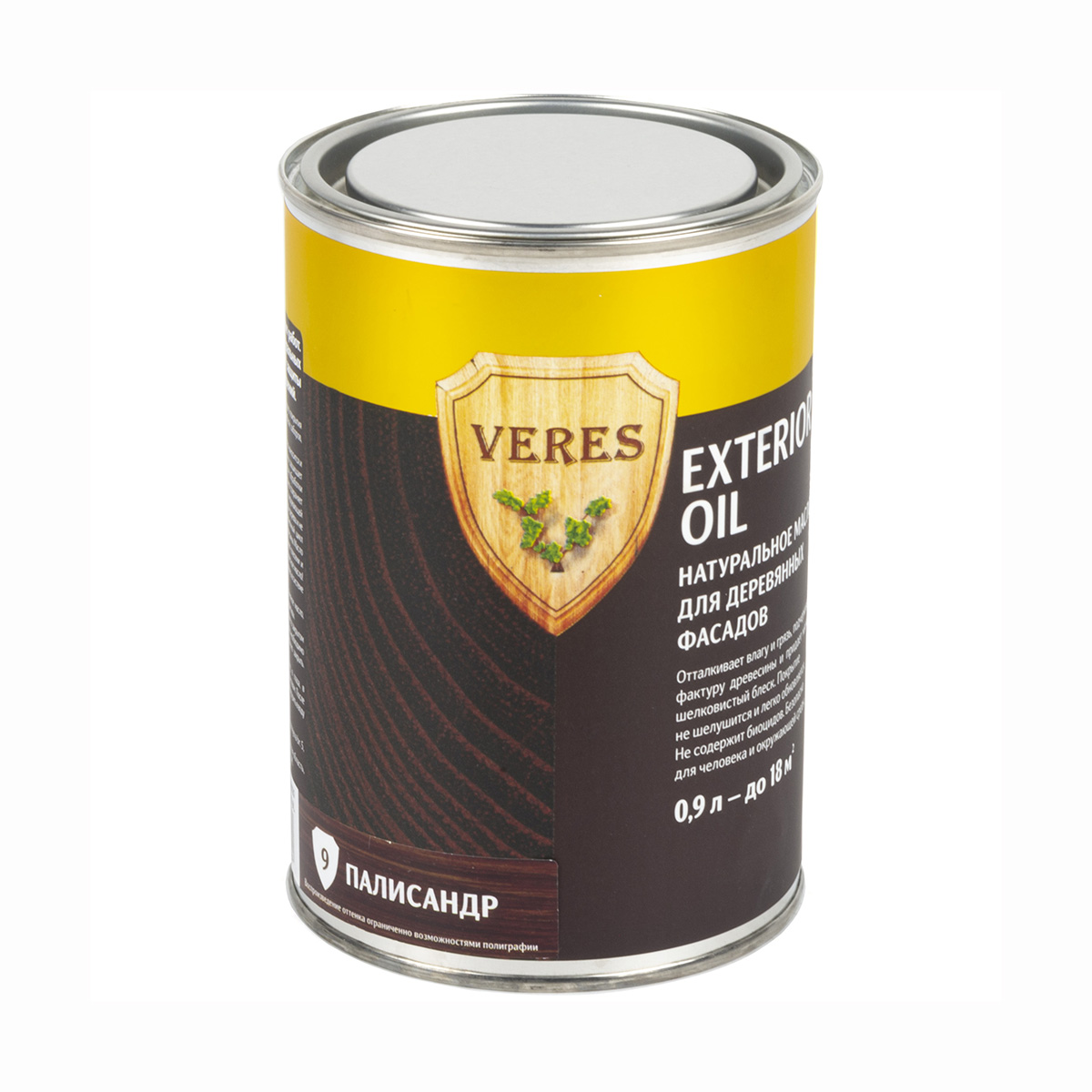 Верес масло для наруж. работ  "oil exterior" № 9 палисандр  0,9 л (1/6) "veres"