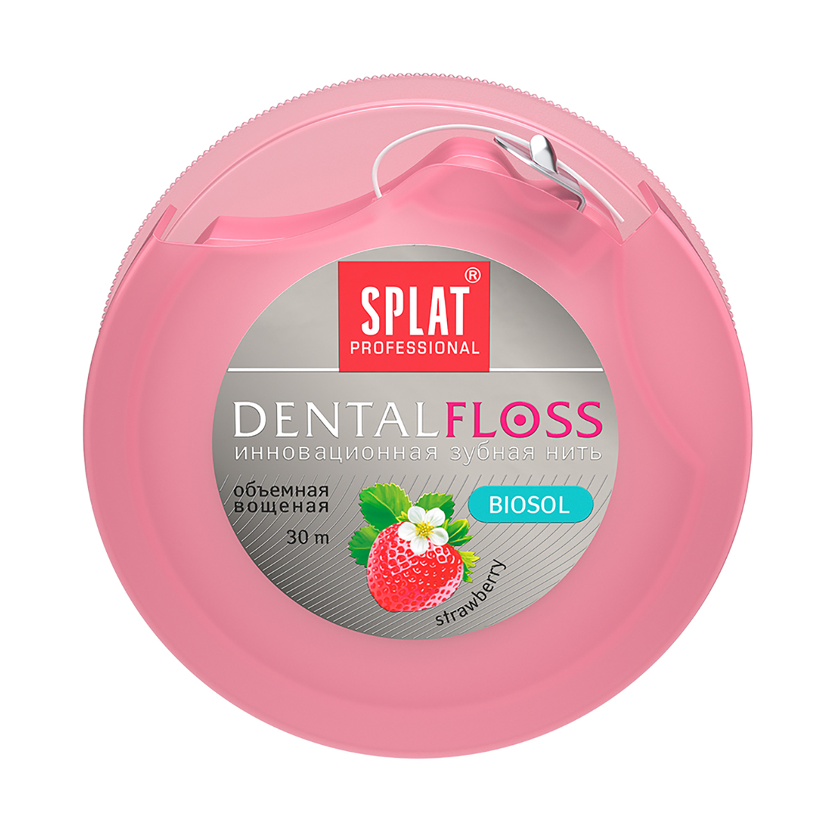 Зубная нить "dentalfloss" 30 м (клубника) (1/24) splat