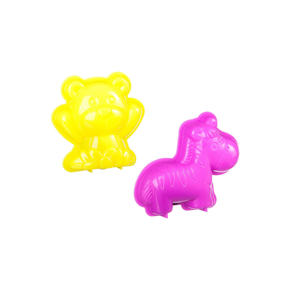 Набор игровой "марсианский песок" бежевый 150 г (2 формочки "животные") "bondibon" вв2288