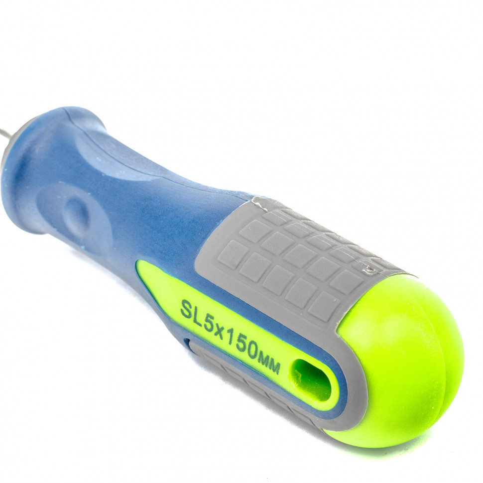 Отвертка, SL5 х 150 мм, CrV, трехкомпонентная рукоятка Сибртех (11807)