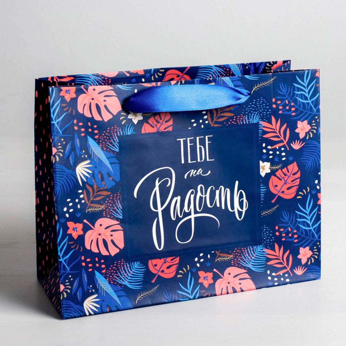 Пакет подарочный "тебе на радость" 22*17,5*8 см (1/400) "дарите счастье" 2640199