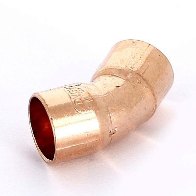 Угол двухраструбный 45° VIEGA пайка 12 мм медный