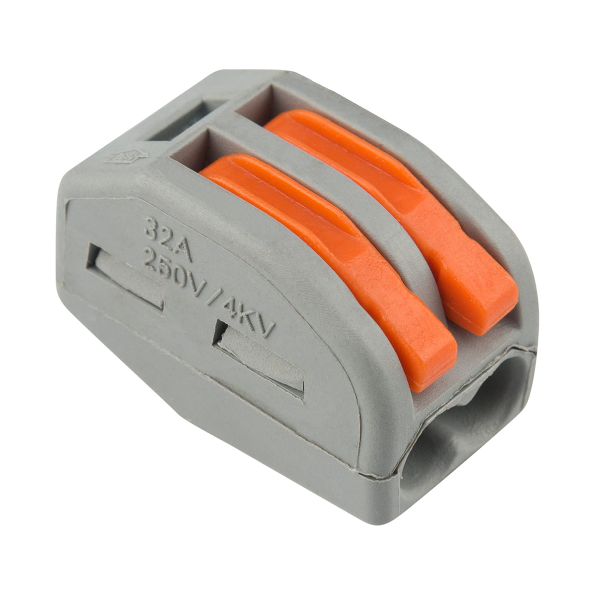 Клеммы универс. смк 222-412  2-проводные упак 20 шт. (серые) (1/10) "rexant" 07-5252-4-20