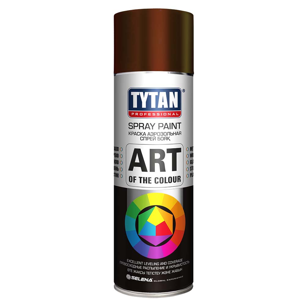 Краска аэрозоль "tytan professional" art коричневая 400 мл (12)  ral 8017