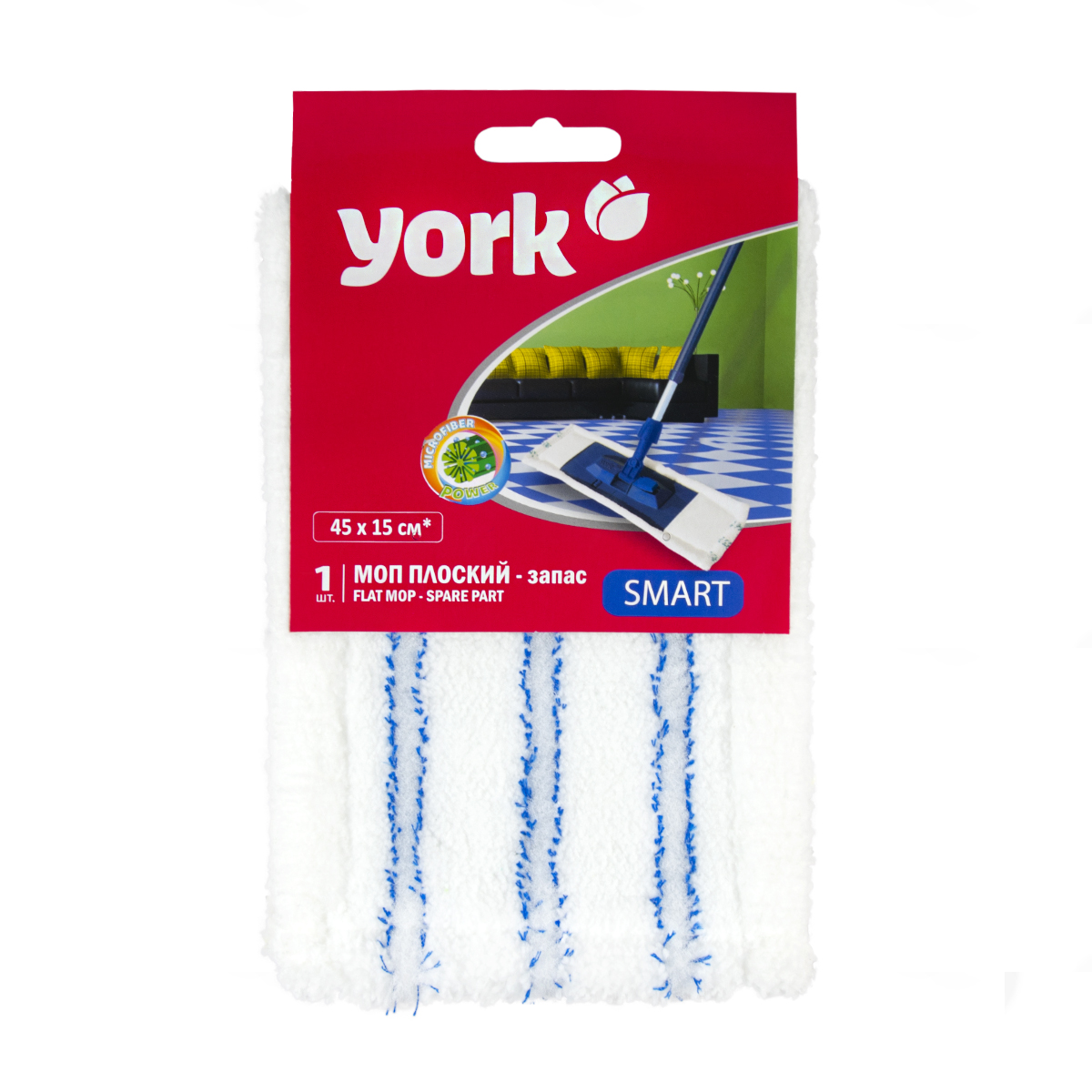 Насадка к швабре моп "смарт" 45*15 см (1/24) "york"