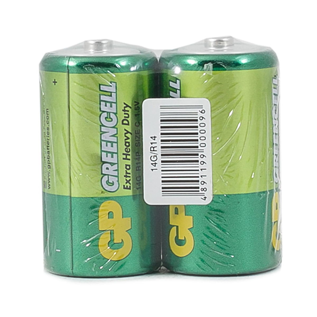 Батарейка gp greencell 14g-os2  тип с (2 шт. в блистере) (12/240)