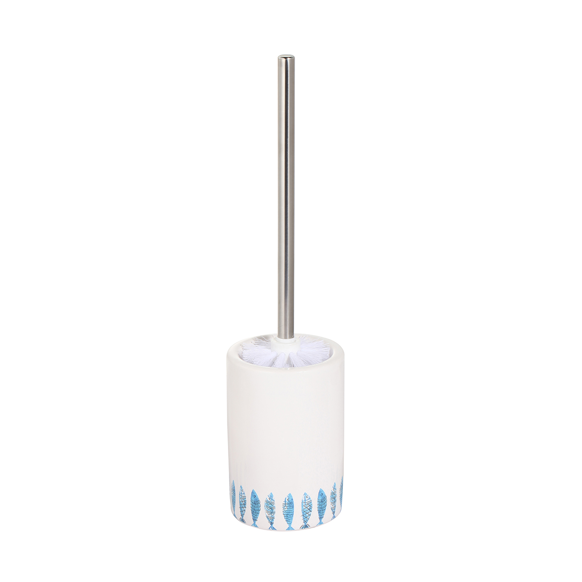 Туалетный набор "рыбки" ерш с подставкой, керамика (1/4/12) "рыжий кот"