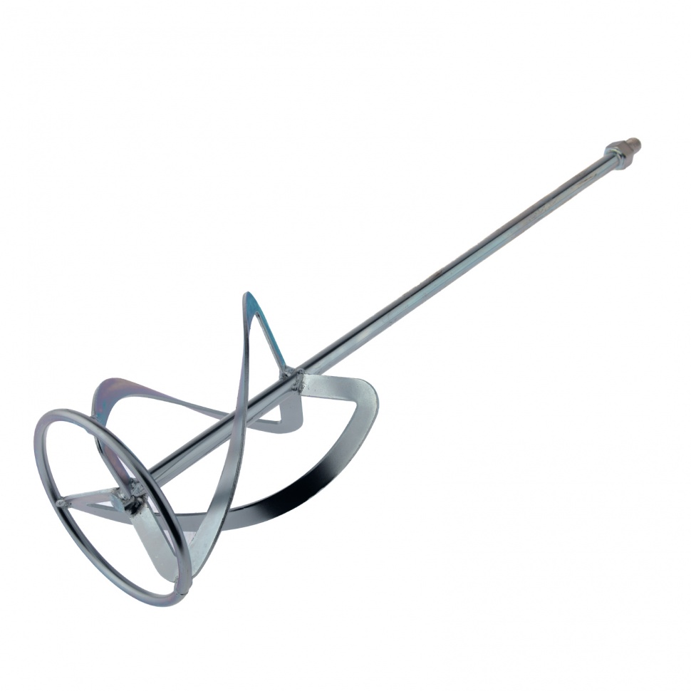 Насадка для миксера, для легких растворов, 140 х 590 мм, оцинкованная, хвостовик резьба М14 Сибртех (848987)