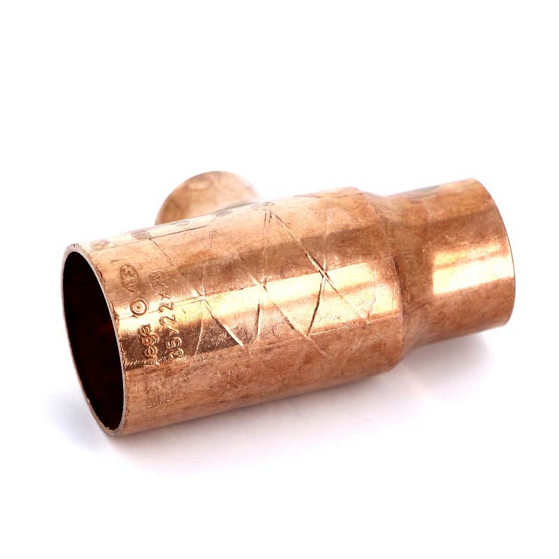 Тройник переходной под пайку 35 х 22 х 28 мм VIEGA медный