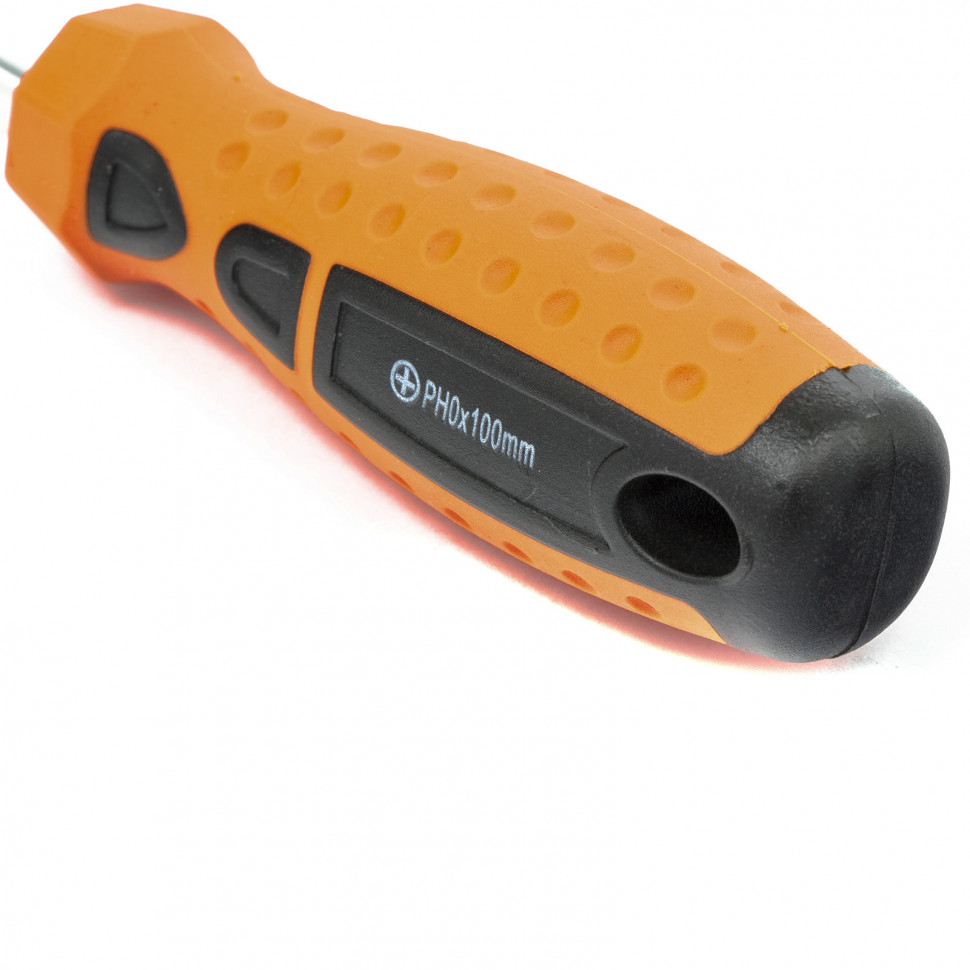 Отвертка "Point", PH0 х 100 мм, CrV, двухкомпонентная рукоятка Sparta (11774)