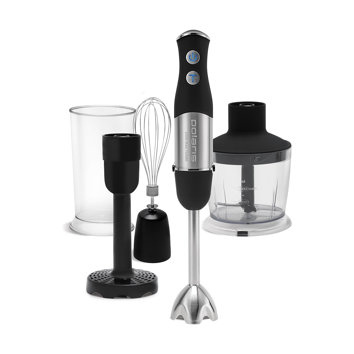 Блендер погружной phb 1066al, 1000 вт, 2 скорости (1/6) "polaris"