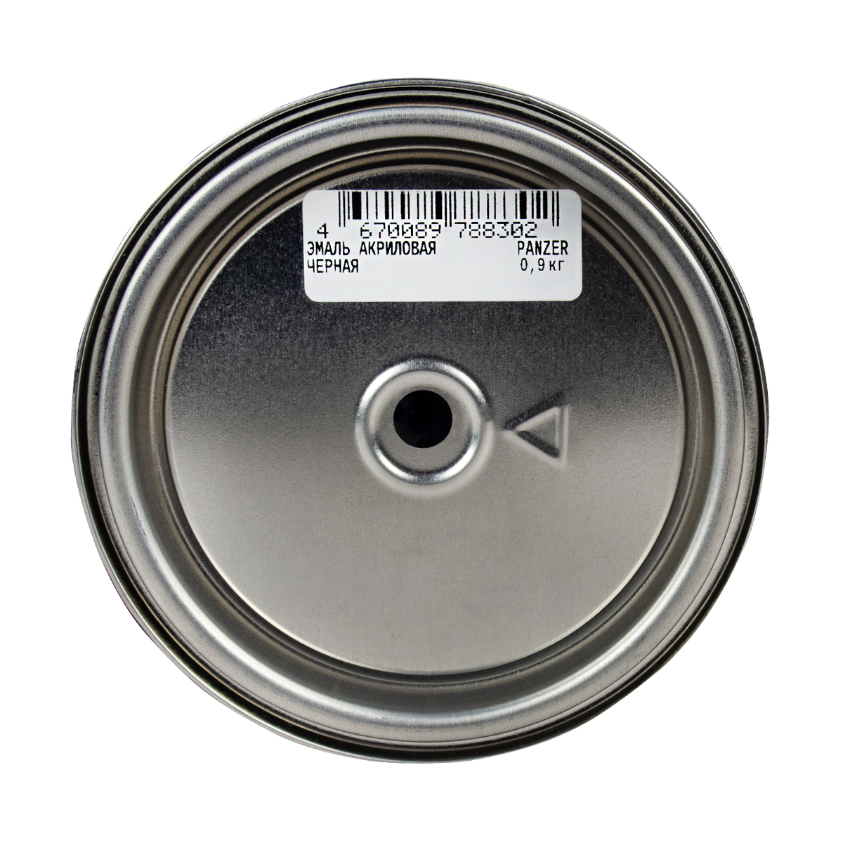 Эмаль акриловая полуглянцевая черная 0,9 кг (1/14) "panzer"