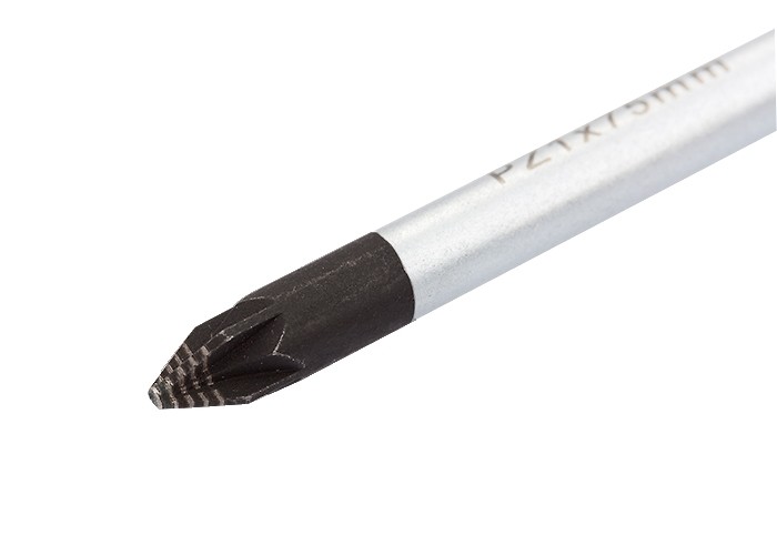 Отвертка PZ1 x 75 мм, S2, трехкомпонентная ручка Gross (12156)