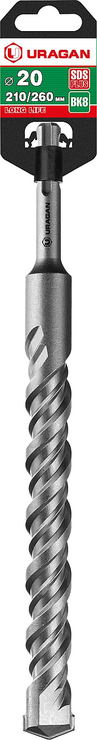 URAGAN 20 х 260 мм, SDS-plus бур (29311-260-20)