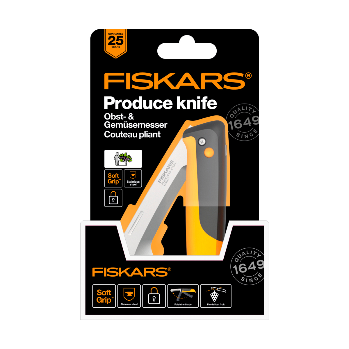 Нож садовый складной "x-series" k80 7,7 см (1/8) "fiskars" 1062819