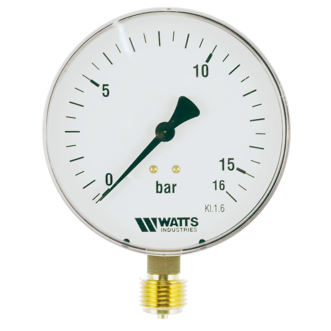 Манометр радиальный F+R200 100 мм 1/2" 16 бар WATTS
