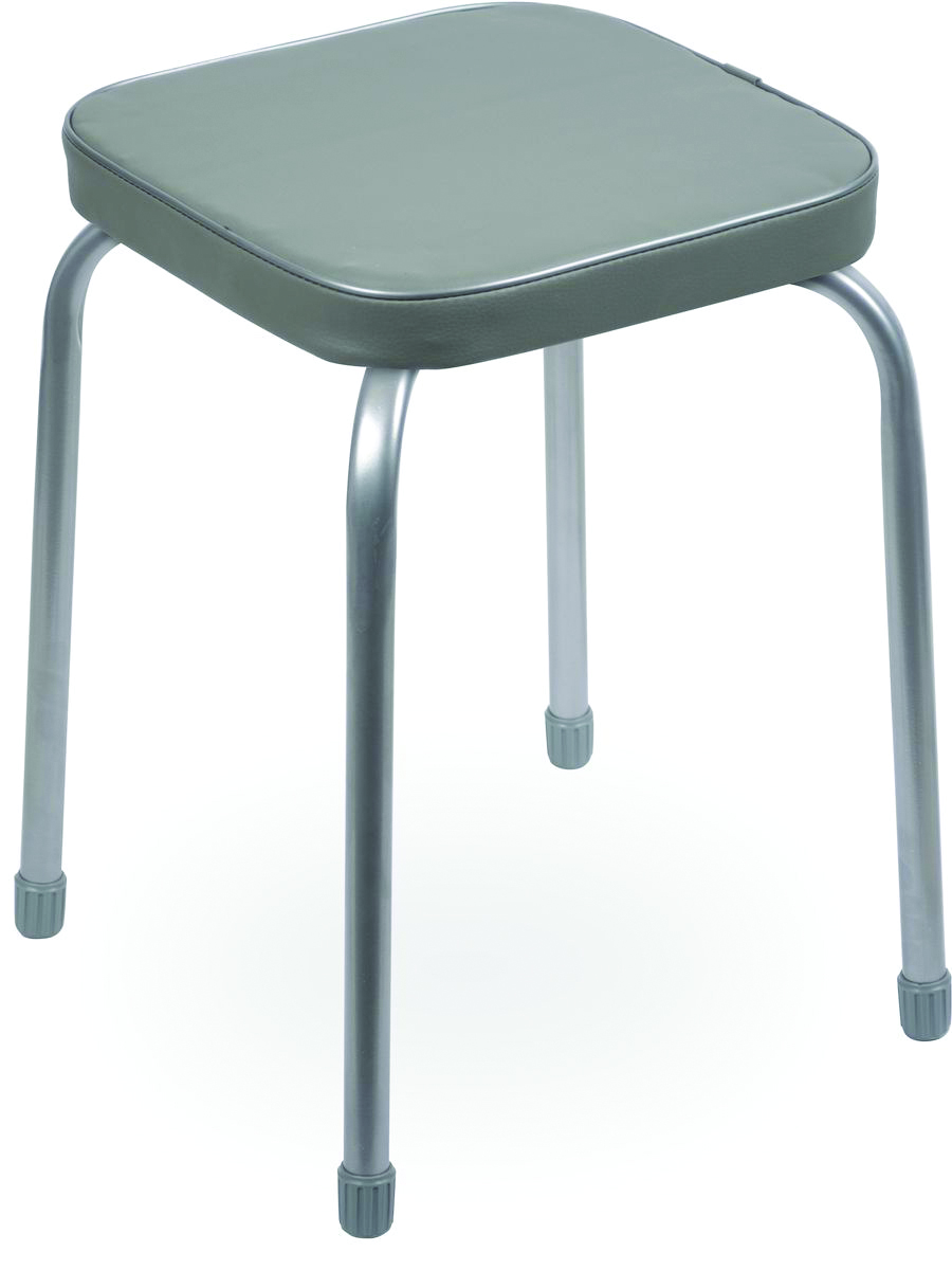 Табурет "фабрик 3"  мягкое квадратное сиденье 32 см (1/10) темно-серый  тф03  "ника"