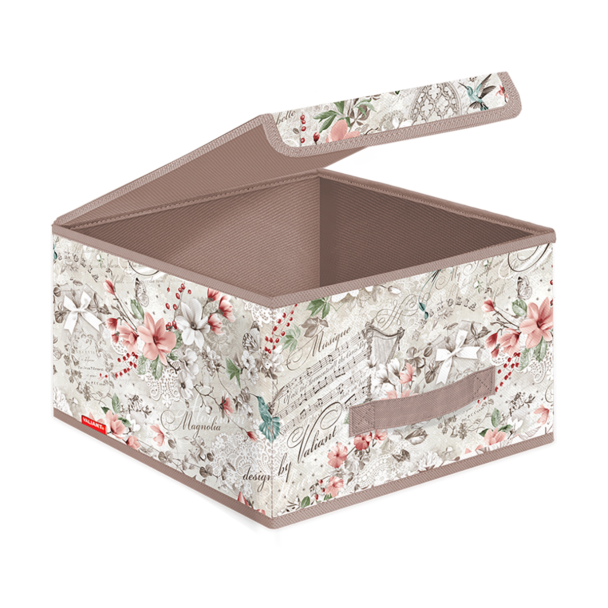 Короб для хранения "jardin" 28*30*16 см с крышкой (1/24) "valiant" jr-box-ls