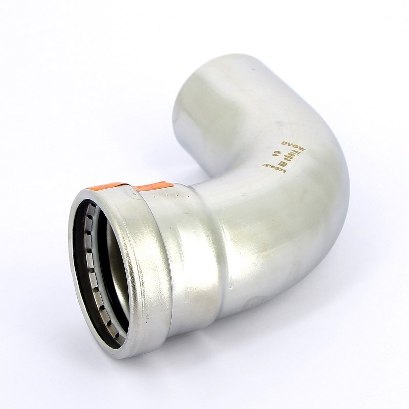 Угол-вставка пресс 64 нержавеющая сталь Sanpress Inox VIEGA