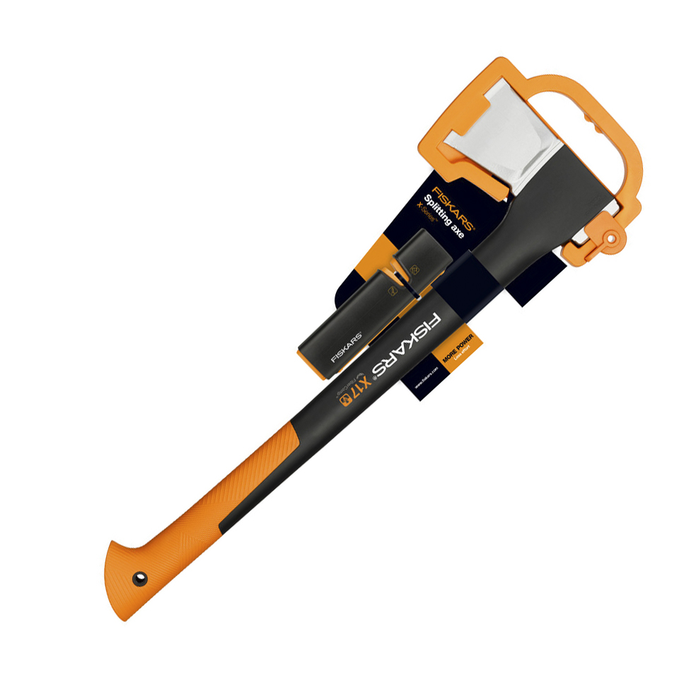 Топор-колун 1,5 кг х17 + точилка (1/4) "fiskars" 1020182