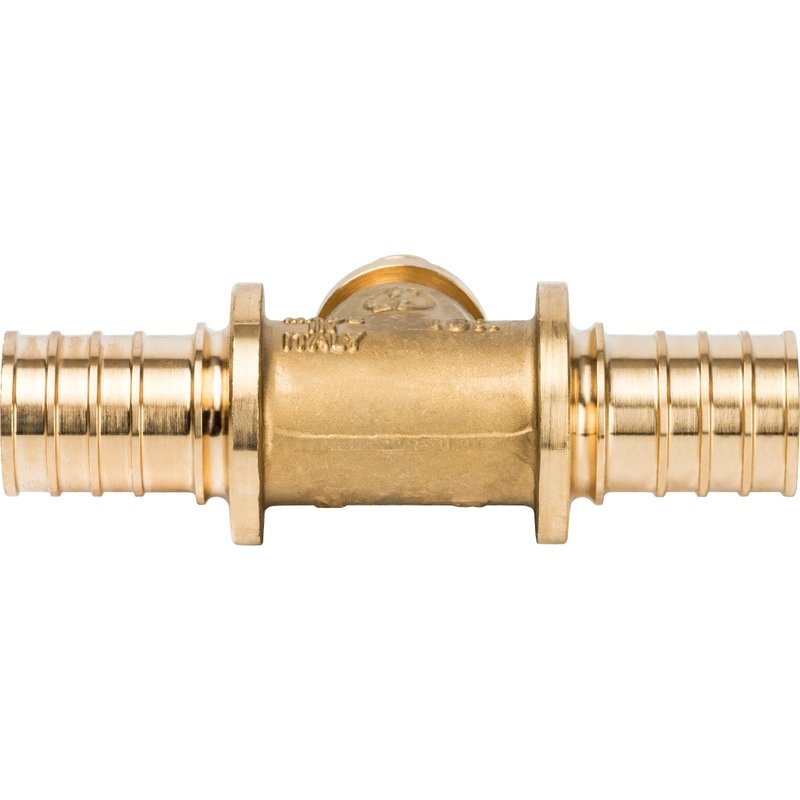 Тройник переходной 25 x 16 x 25 аксиальный для труб PE-X STOUT