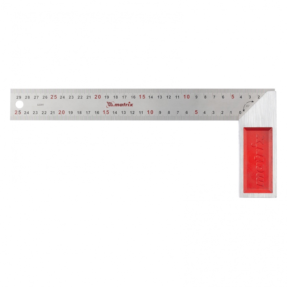 Угольник стальной, 300 мм, градуировка Matrix (32391)