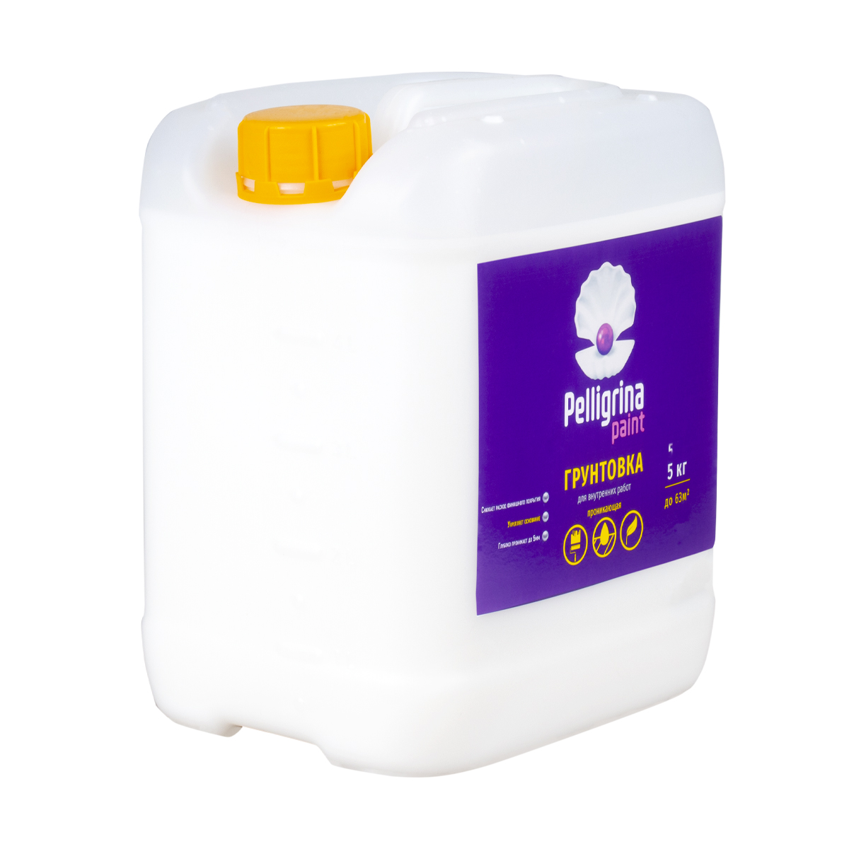 Грунтовка проник. для внутр. работ  5 кг (1) "pelligrina paint"