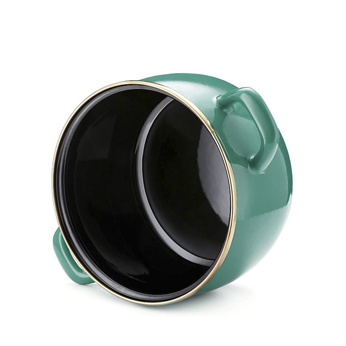 Кастрюля эмалиров. "solo" 2,4 л, 16 см металл. крышка (1/8) "metrot"