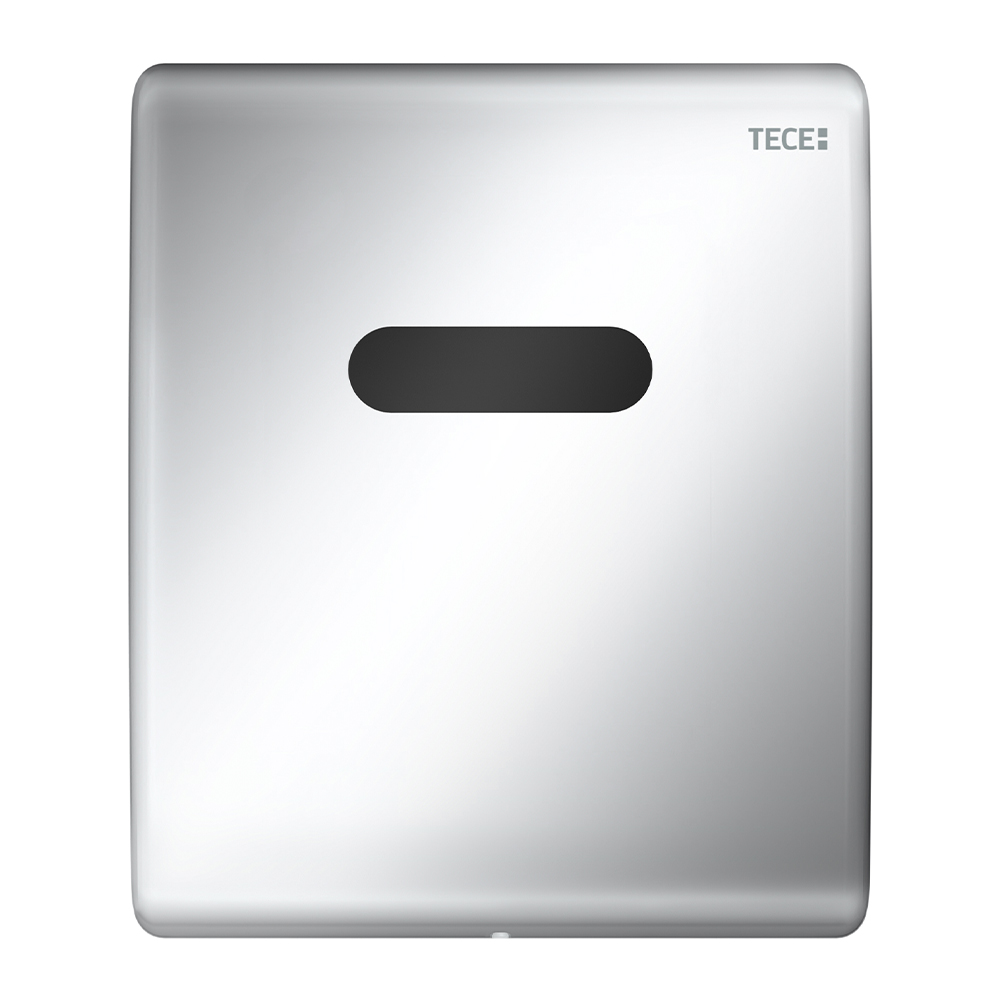 Металлическая панель смыва TECEplanus ИК-сенсор (220/12 V) глянцевый хром, 120 x 100 x 12 мм