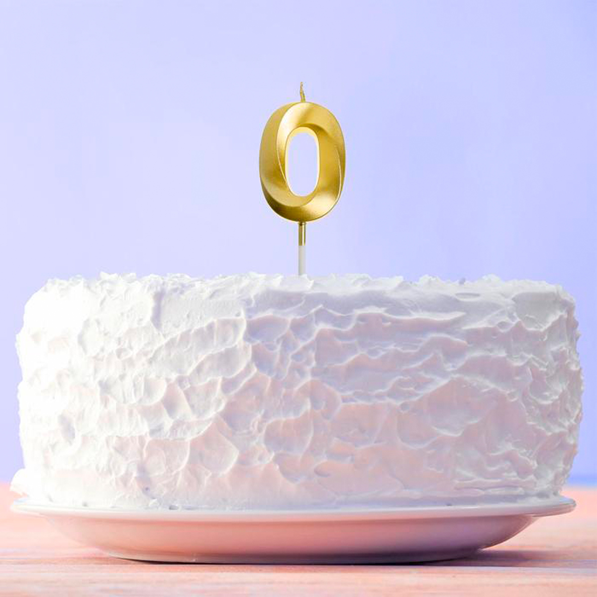 Свеча для торта цифра "0" 5*12 см золотая (1/600) "страна карнавалия" 5276852