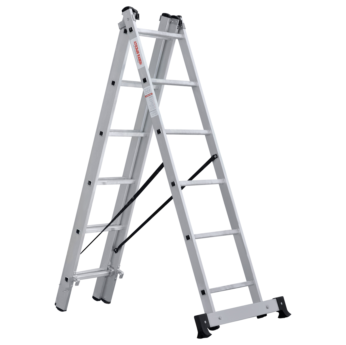 Лестница-стремянка 3 секции по  6 ступеней (1) "новая высота" nv-1230