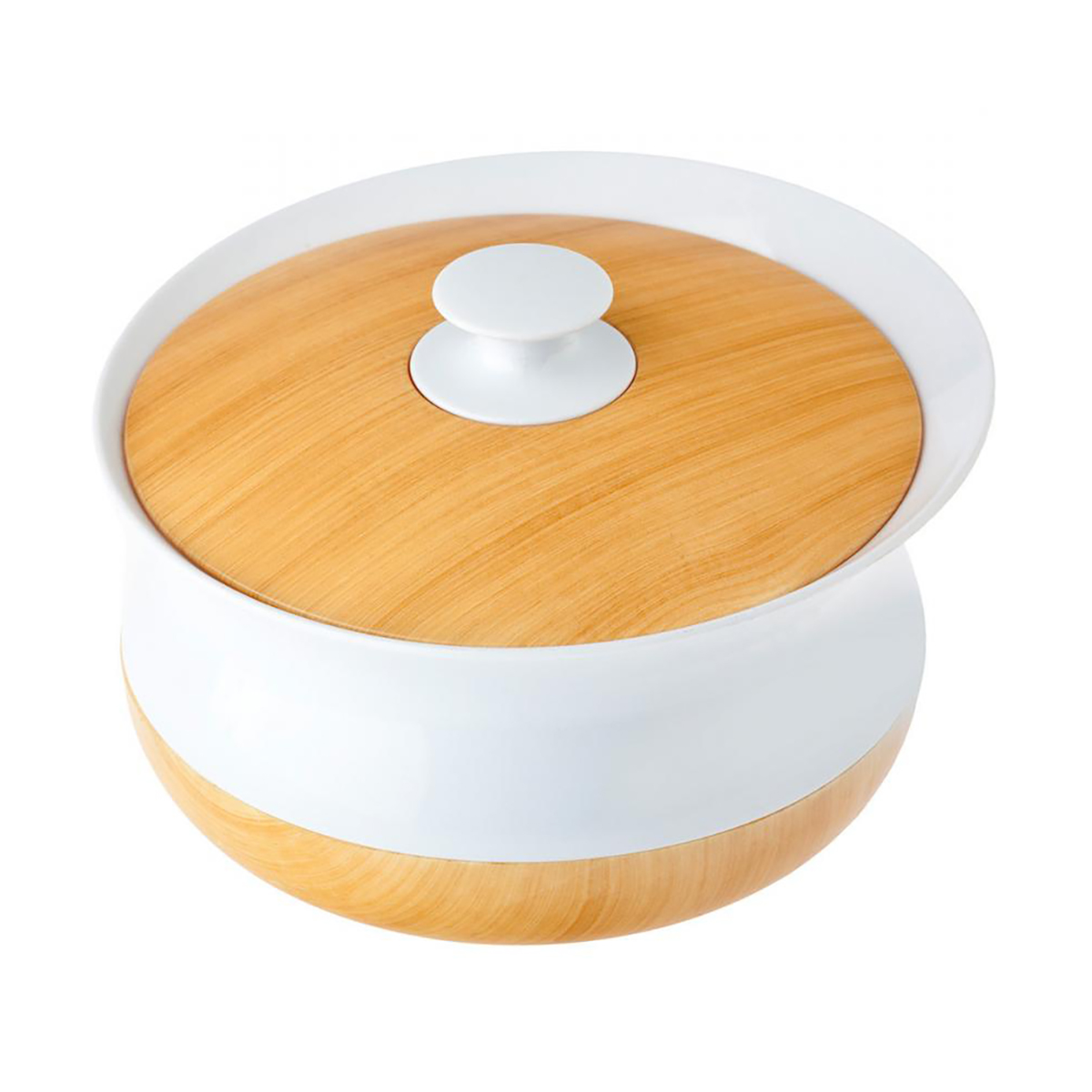 Баночка для ватных дисков "ofuro" белая (1/6) "vigar" 4742