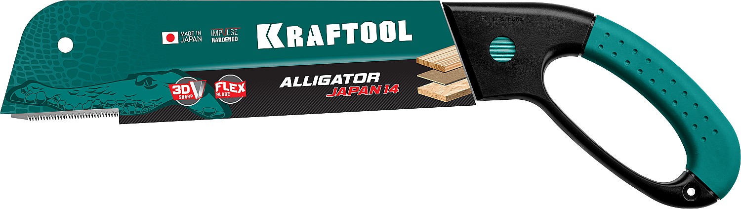 KRAFTOOL Alligator Japan 14, 300 мм, ножовка по дереву (1-15181-30-14)