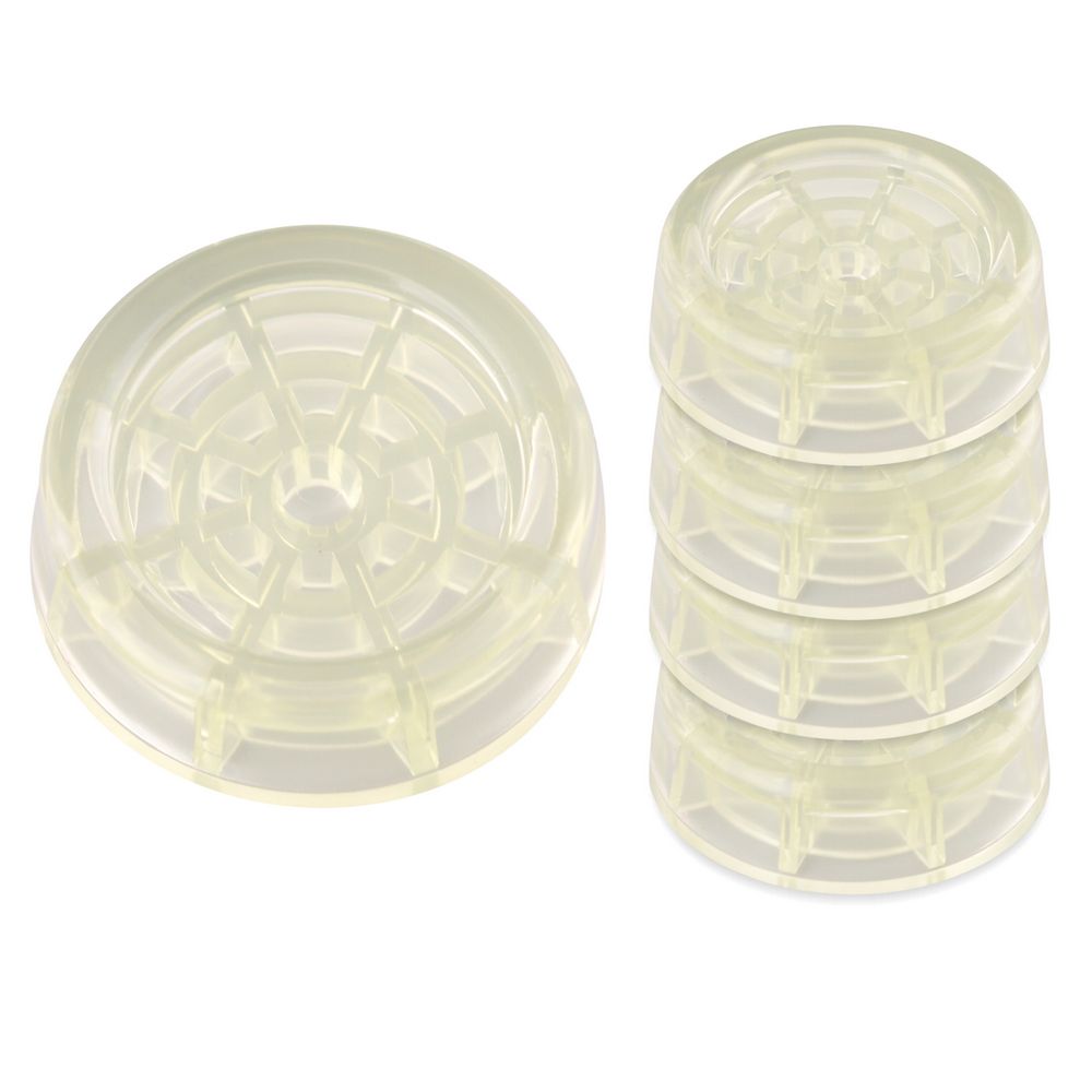 Подставки антивибр. для бытовой техники (круглые прозрачн.) 4 шт. (1/15/45) "мультидом" мт76-134